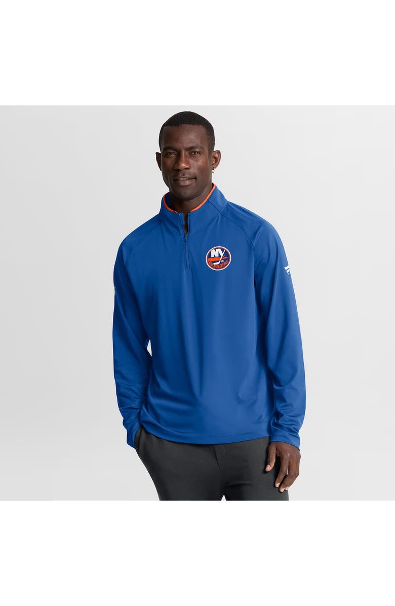 FANATICS Men
s Fanatics Royal New York Islanders Authentic Pro Rink Training Quarter-Zip Pullover, Main, color, Royal
