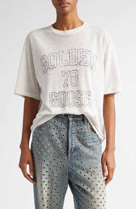 Journey Boxy Linen Graphic T-Shirt