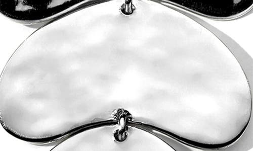 Ippolita Sterling Silver 925 Classico Crinkle Organic Shape Four Tier Drop Earrings In Silver