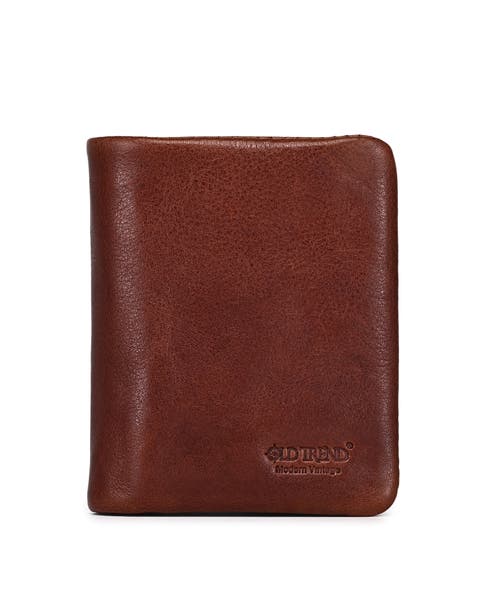 Clover Genuine Leather Slim Secure Trifold RFID Wallet