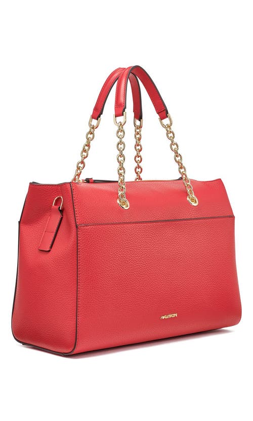 Halston Janis Satchel Bag In Red