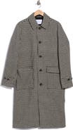 Les Deux Maximilian Houndstooth Wool Blend Coat