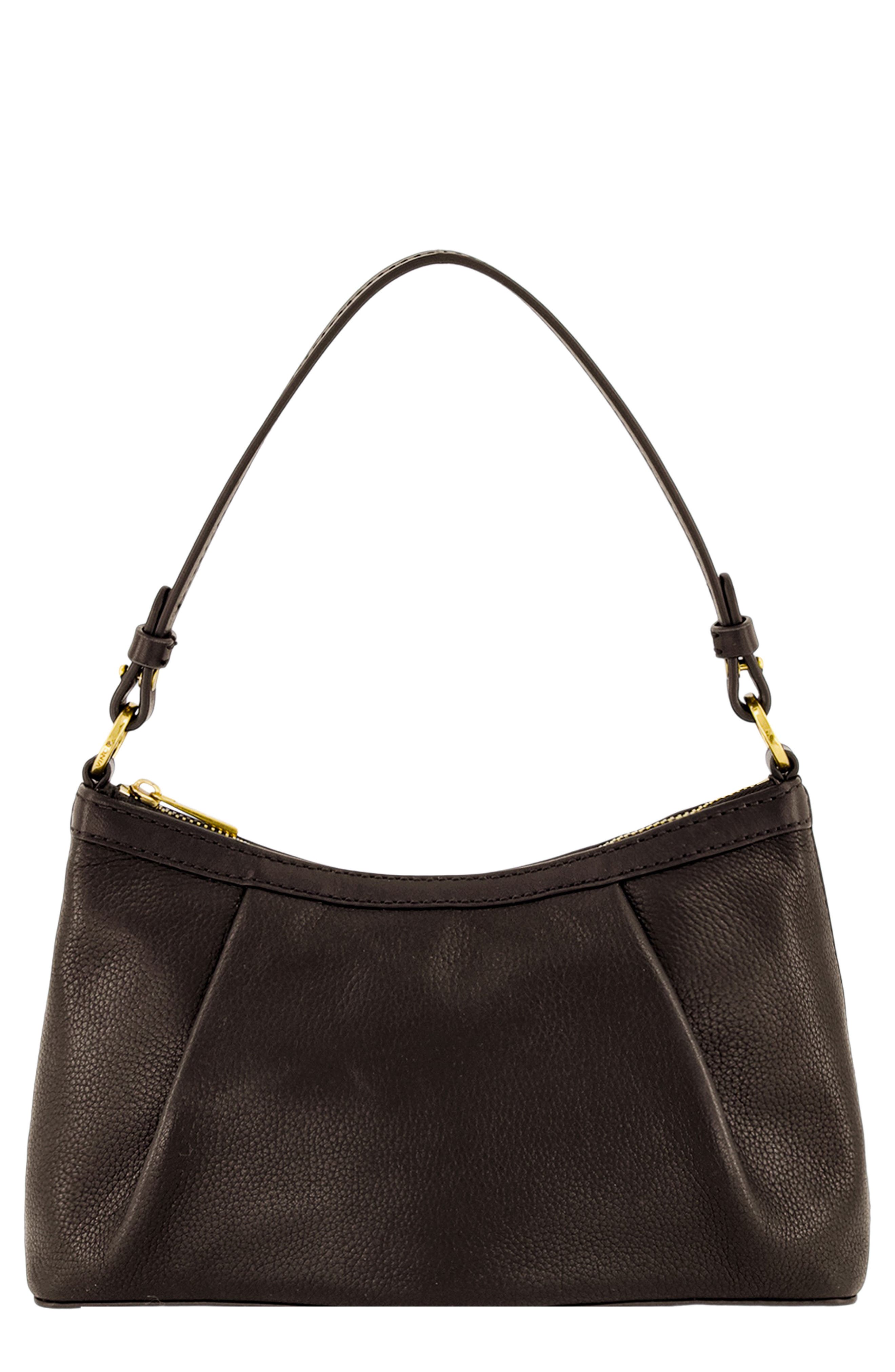 Ava Pebbled Leather Convertible Crossbody Bag, Main, color, CACAO