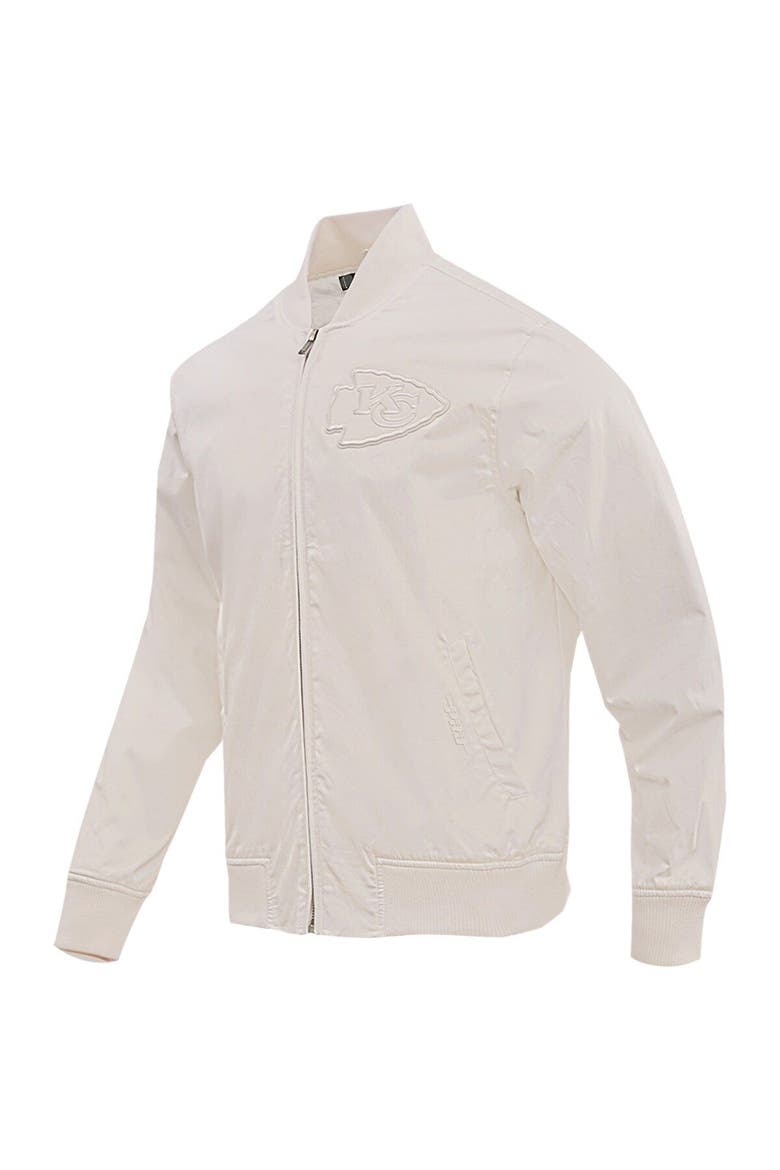 Men's Pro Standard Cream Kansas City Chiefs Neutral Full-Zip Jacket, Alternate, color, Cream