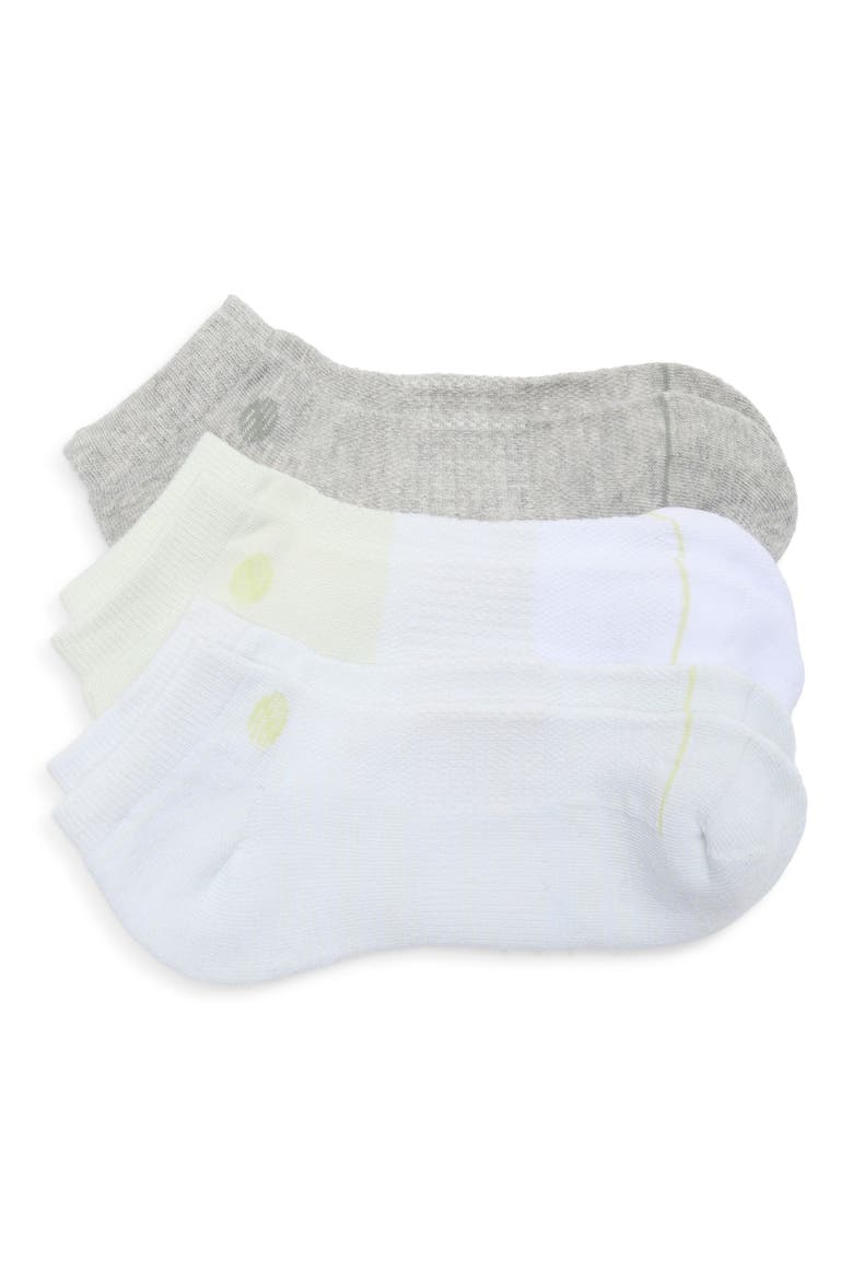 3-Pack Ankle Socks, Main, color, LT GREEN MULTI