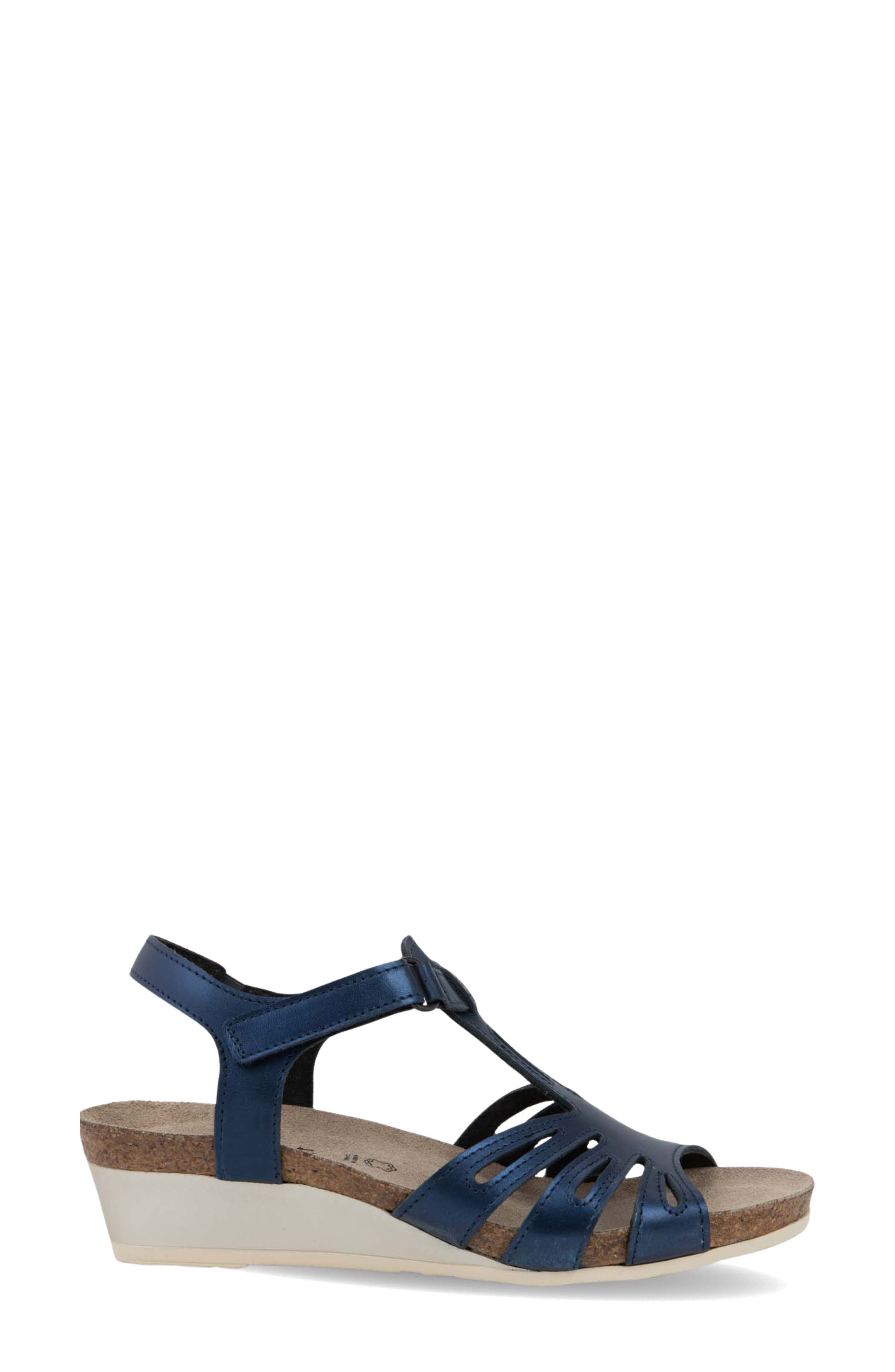 Starlet Wedge Sandal, Alternate, color, POLAR SEA LEATHER
