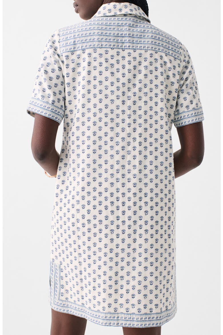 Rae Linen Blend Mini Shirtdress, Alternate, color, WHITE LOTUS