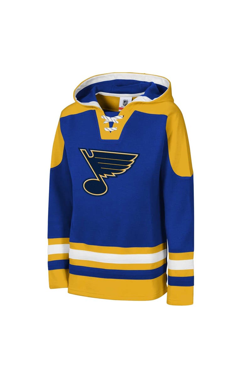 Outerstuff Youth Blue St. Louis Blues Ageless Must Have Home V-Neck Pullover Hoodie, Alternate, color, 