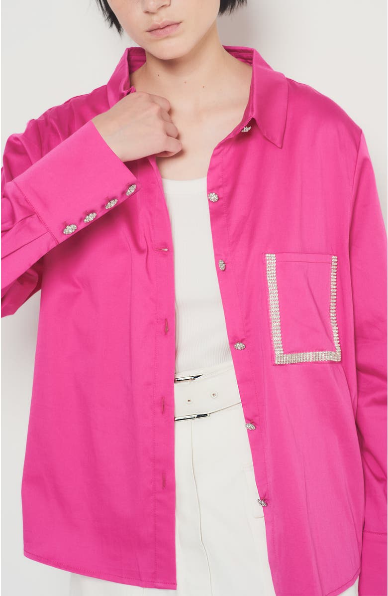 AS by DF Valentina Blouse, Alternate, color, Magenta