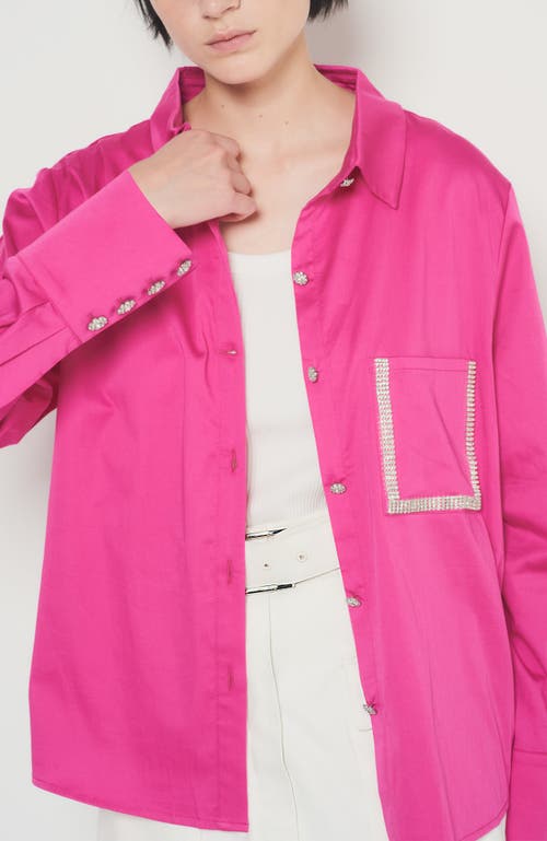 As By Df Valentina Blouse In Magenta