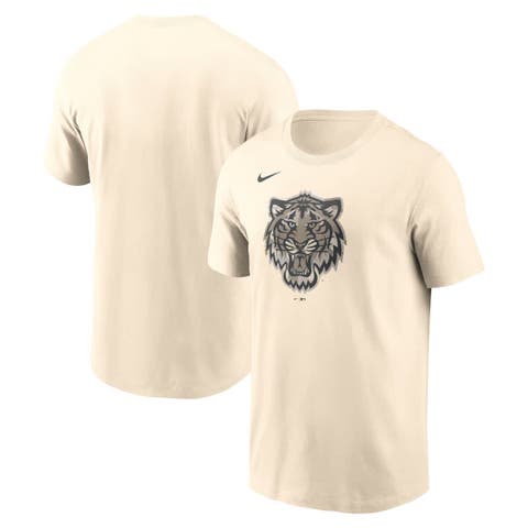 Men's Nike Cream Detroit Tigers Camo Logo T-Shirt