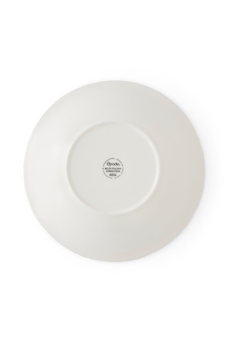 Blue Italian Christmas Cereal Bowl, Alternate, color, Blue