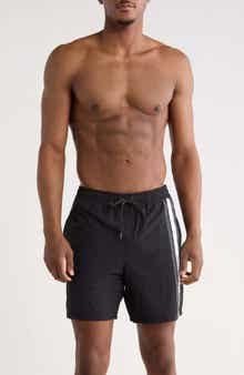 Quiksilver Trade Logo Stripe Volley Swim Shorts
