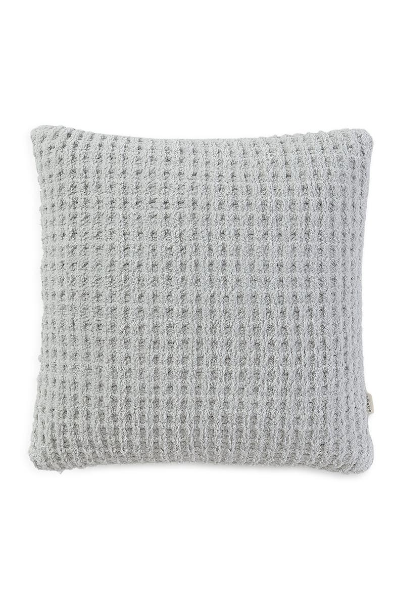 Sunday Citizen Snug Waffle Throw Pillow, Main, color, Cloud Grey