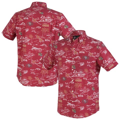 Men's Reyn Spooner Scarlet San Francisco 49ers Kekai Performance Button-Down Shirt