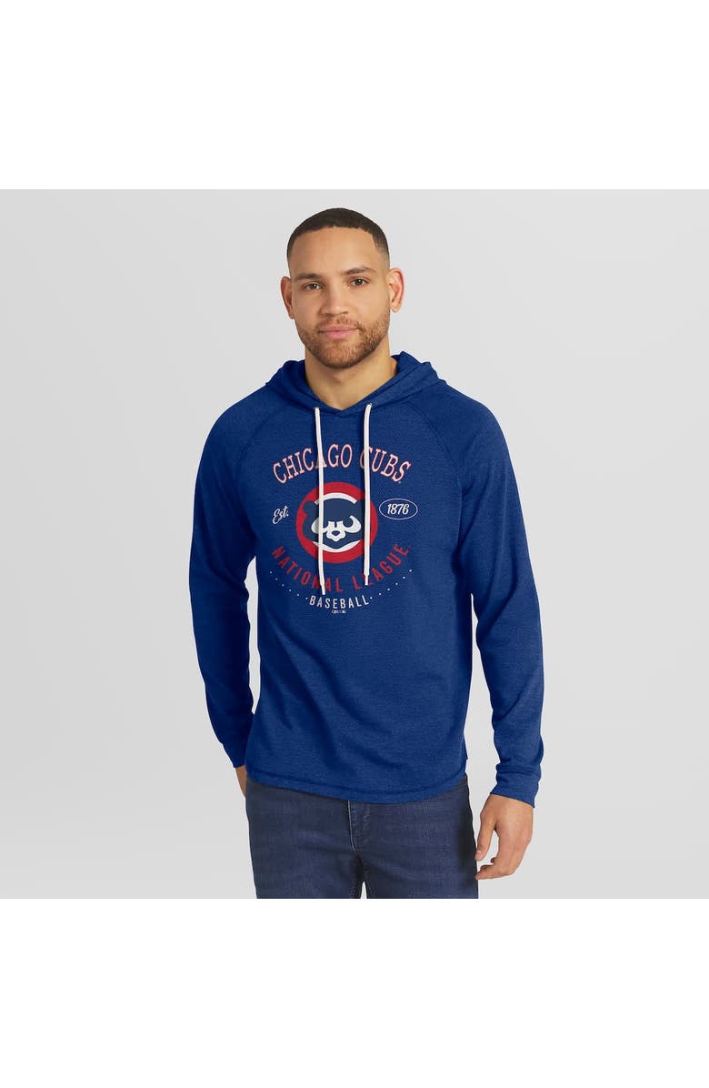 Darius Rucker Collection by Fanatics Men's Darius Rucker Collection by Fanatics Royal Chicago Cubs Raglan Hooded Long Sleeve T-Shirt, Alternate, color, Royal