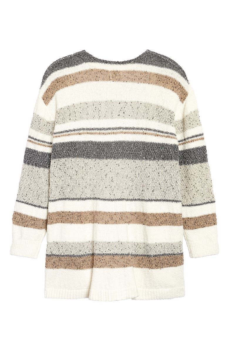Caslon<sup>®</sup> Stripe Texture Cardigan, Alternate, color,