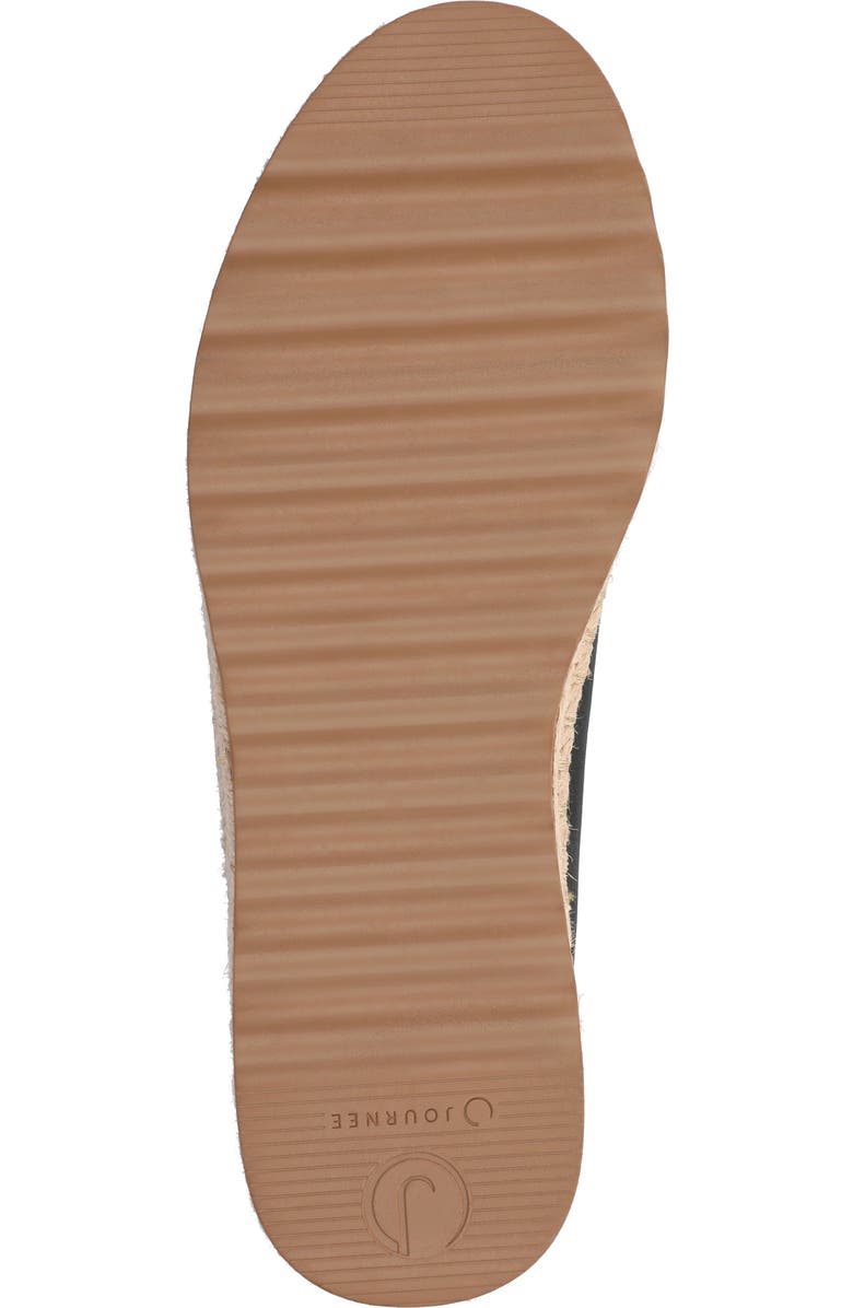 Journee Collection Catalina Espadrille Sneaker, Alternate, color, Black Nubuck