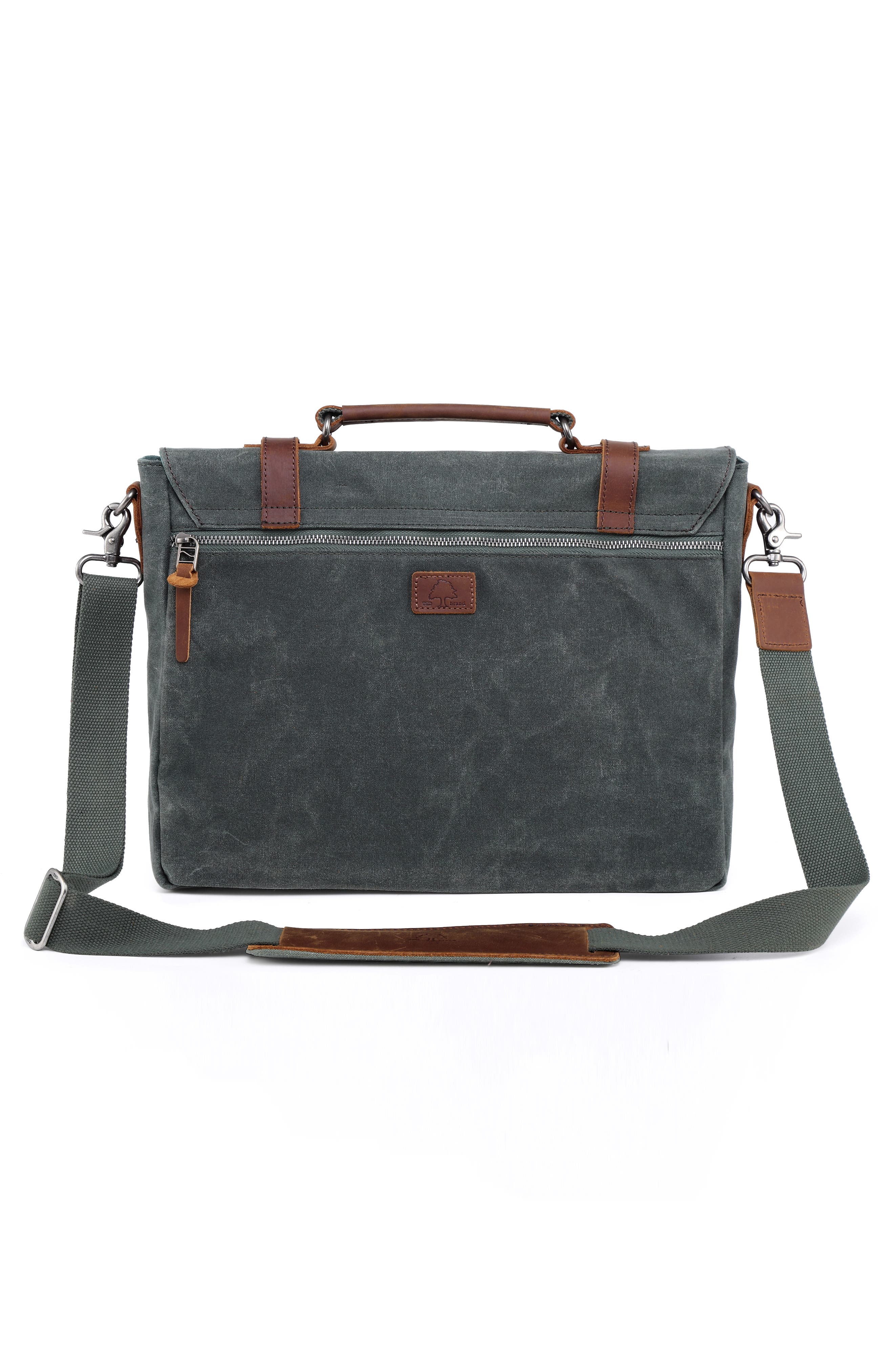 THE SAME DIRECTION Stone Creek Waxed Canvas Briefcase, Alternate, color, 
