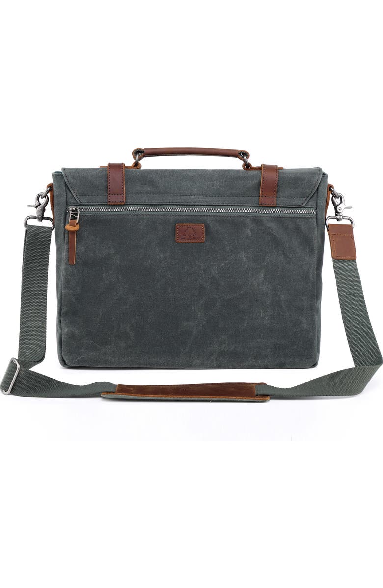 THE SAME DIRECTION Stone Creek Waxed Canvas Briefcase, Alternate, color,