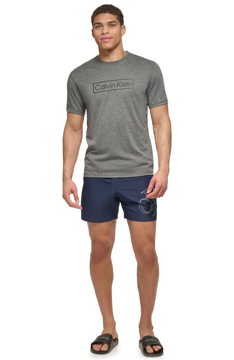 Calvin Klein Short Sleeve Moisture Wicking Top, Alternate, color,