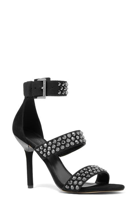 Amal Stud Ankle Strap Sandal (Women)