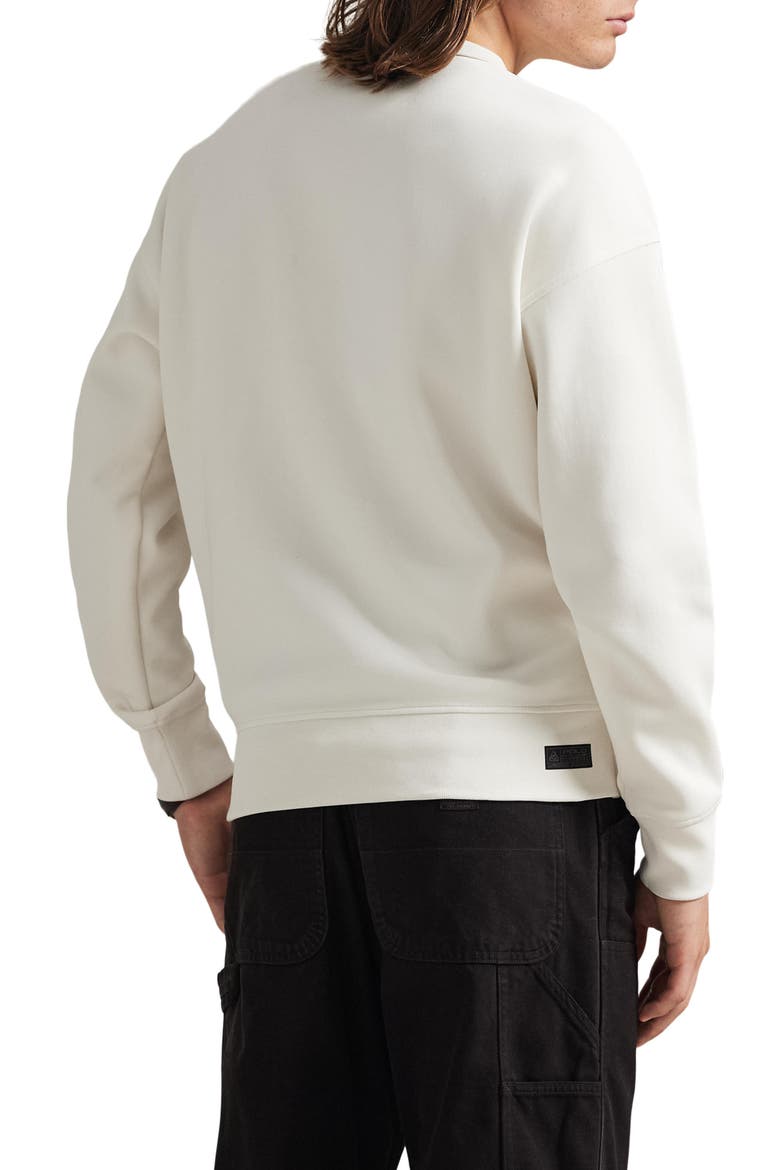 Double Knit Logo Sweatshirt, Alternate, color, DECKWASH WHITE