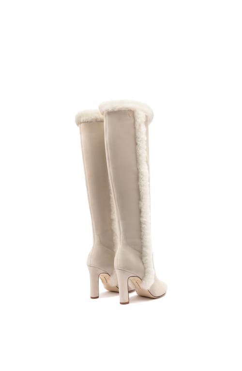 Larroude Larroudé Cindy Hi Boot In Mushroom Grey