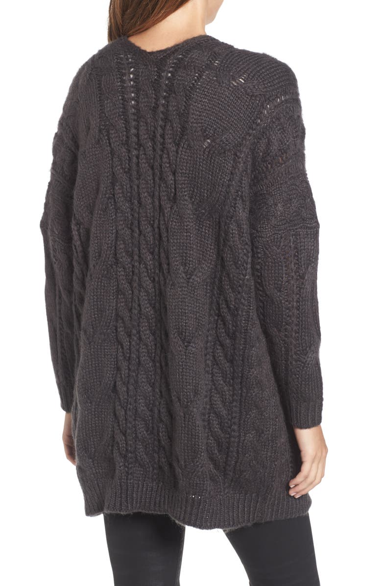 BP. Cable Knit Cardigan, Alternate, color, 