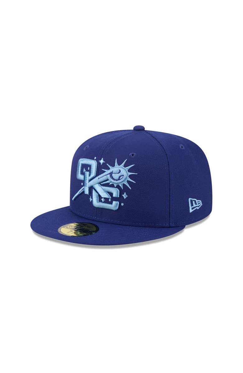 New Era Men's New Era Blue Oklahoma City Baseball Club Theme Nights 59FIFTY Fitted Hat, Main, color,