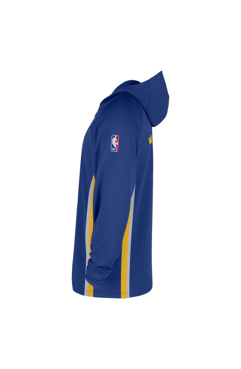 Nike Men's Nike  Blue Golden State Warriors Authentic On Court Zone Quarter-Zip Dri-FIT Hoodie Jacket, Alternate, color, Blue