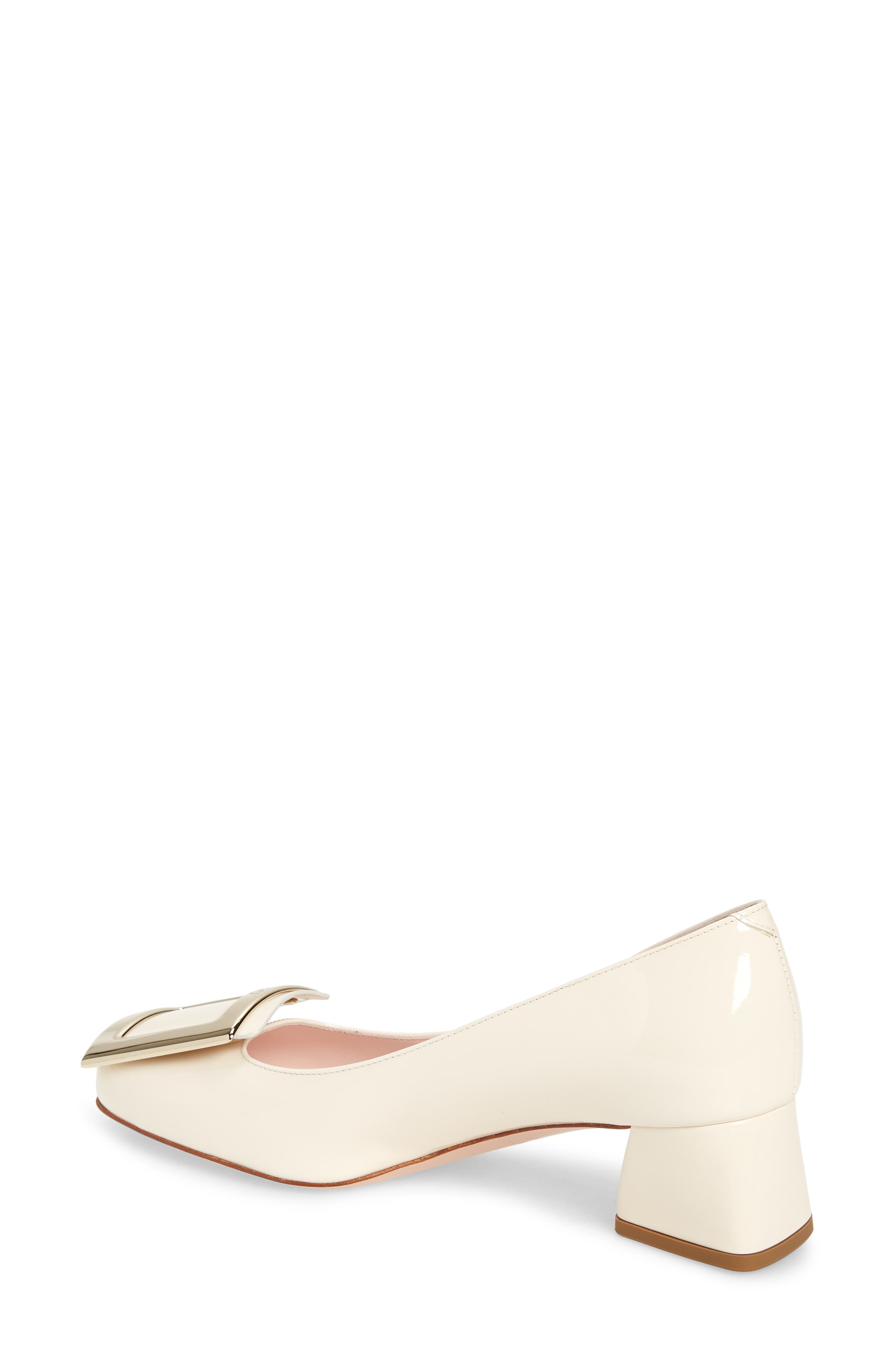 Tres Vivier Block Heel Pump, Alternate, color, WHITE