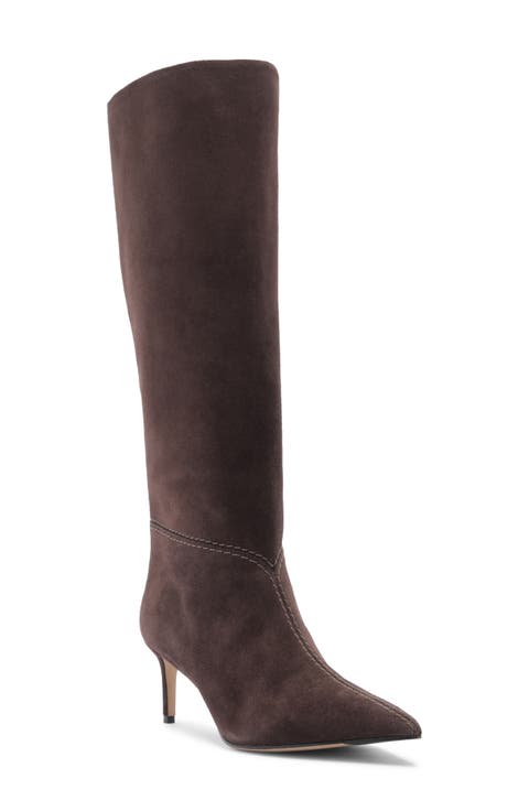 Malva Pointed Toe Knee High Boot (Women)