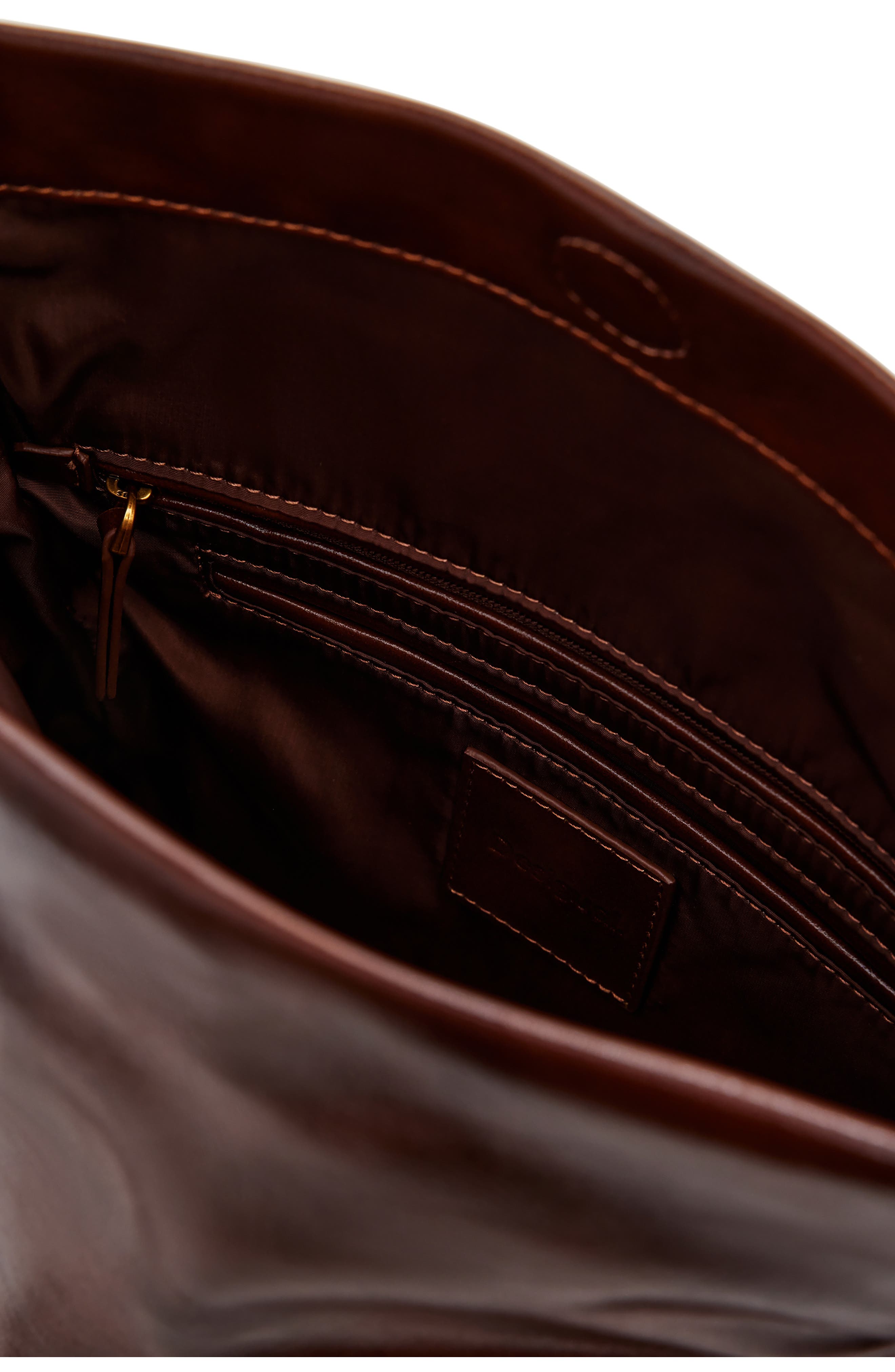 Desigual Faux Leather Flower Accent Shoulder Bag, Alternate, color, Brown