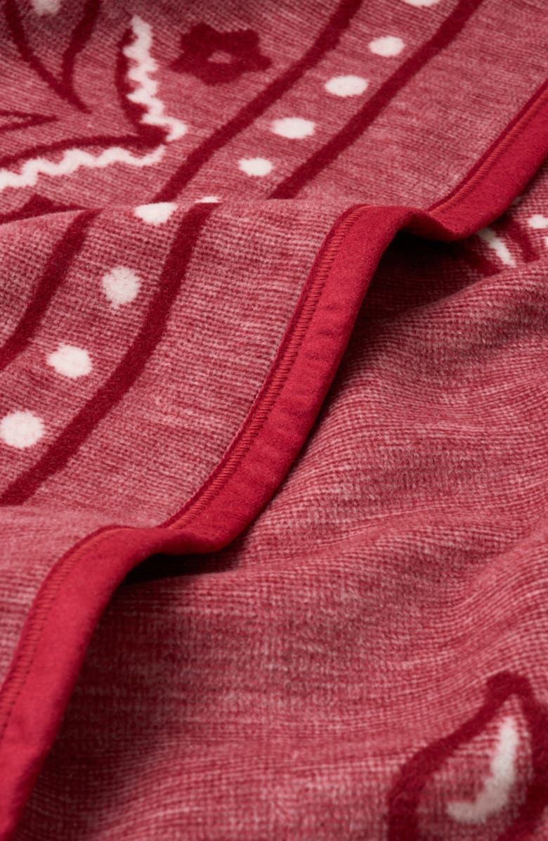 ChappyWrap Red Bandana Throw Blanket, Alternate, color, Red