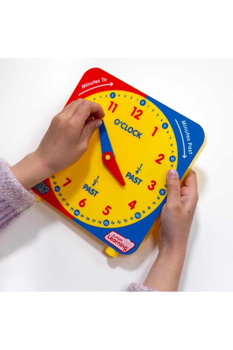 What's the Time Geared Clock Educational Toy, Alternate, color, Multicolored