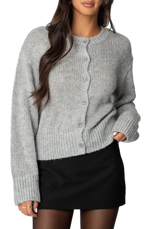 Freida Scalloped Fuzzy Cardigan
