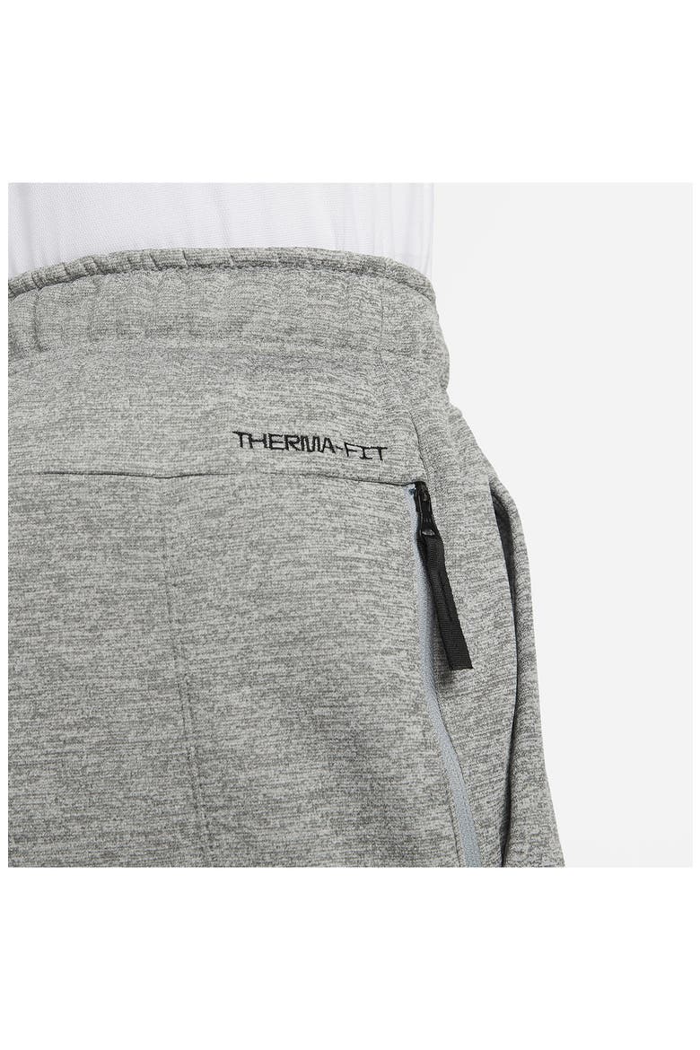 Therma-FIT Sweatpants, Alternate, color, GREY HEATHER/ GREY/ BLACK
