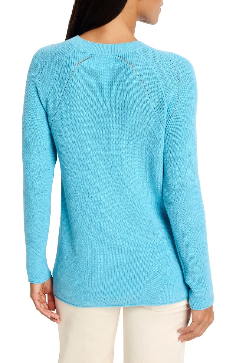 NIC+ZOE V-Neck Sweater, Alternate, color, Blue