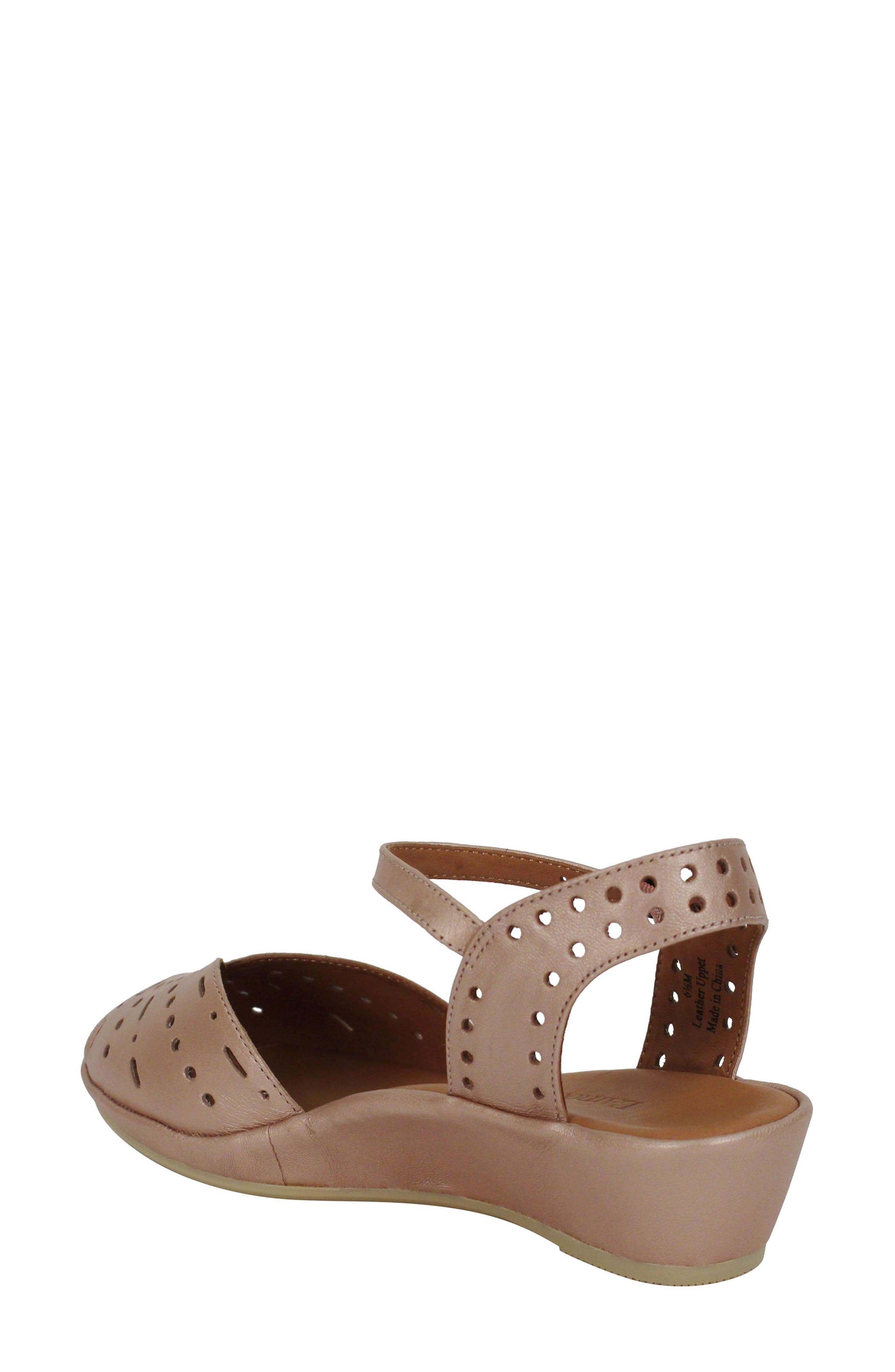 'Brenn' Ankle Strap Sandal, Alternate, color, ROSE GOLD METALLIC