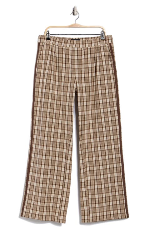 Plaid Pull-On Pants