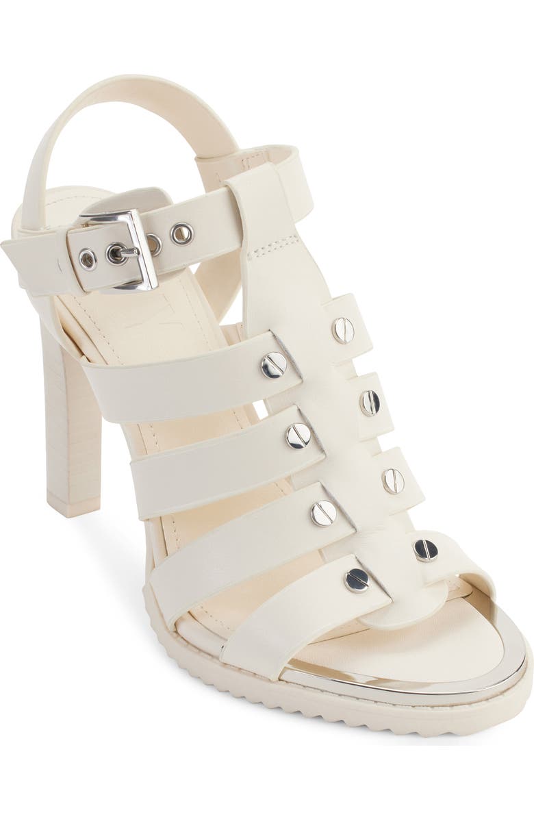 DKNY Bria Slingback Cage Sandal, Main, color, Egg Nog