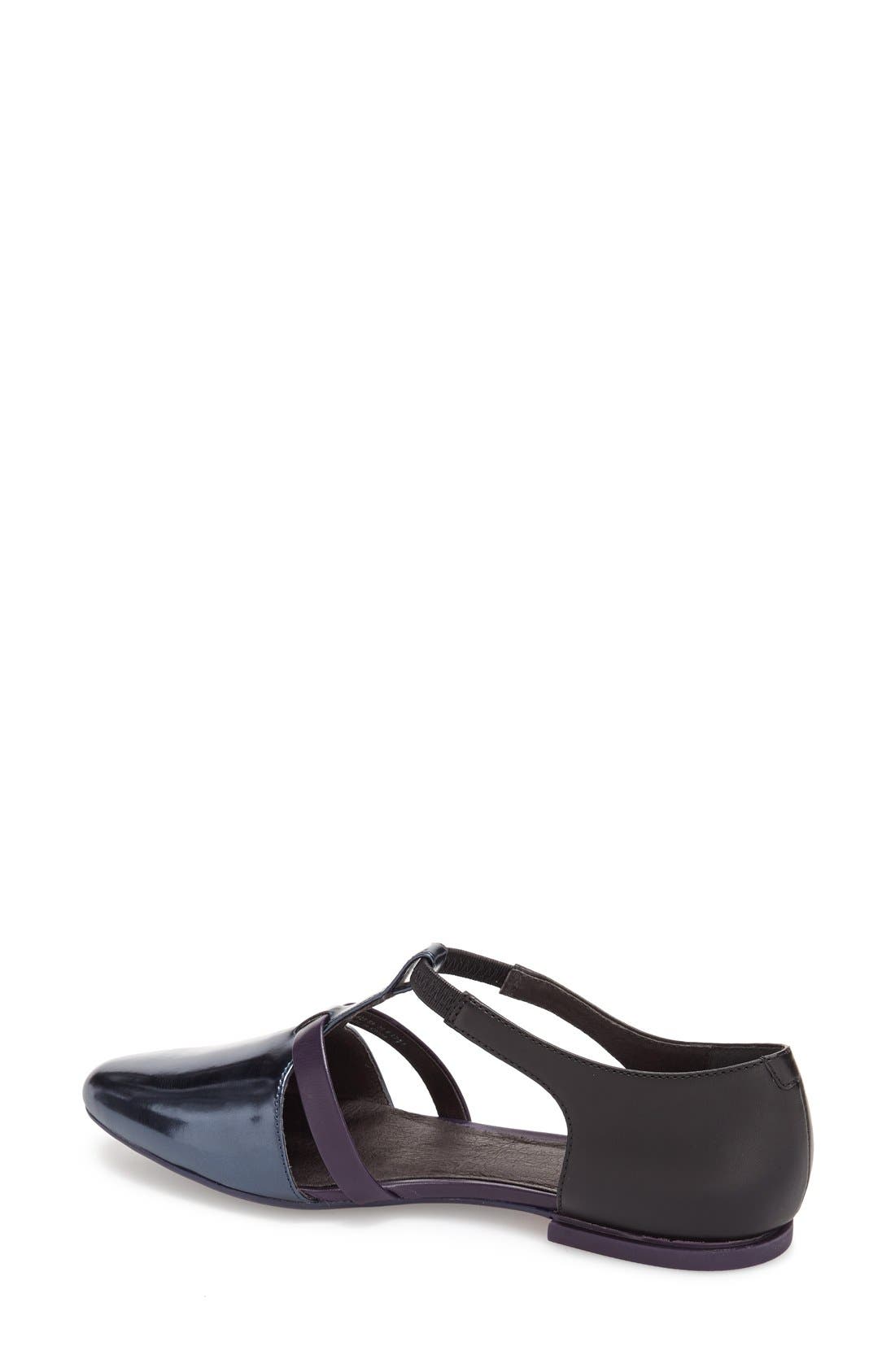 Camper 'Isadora' T-Strap Leather Flat, Alternate, color, 