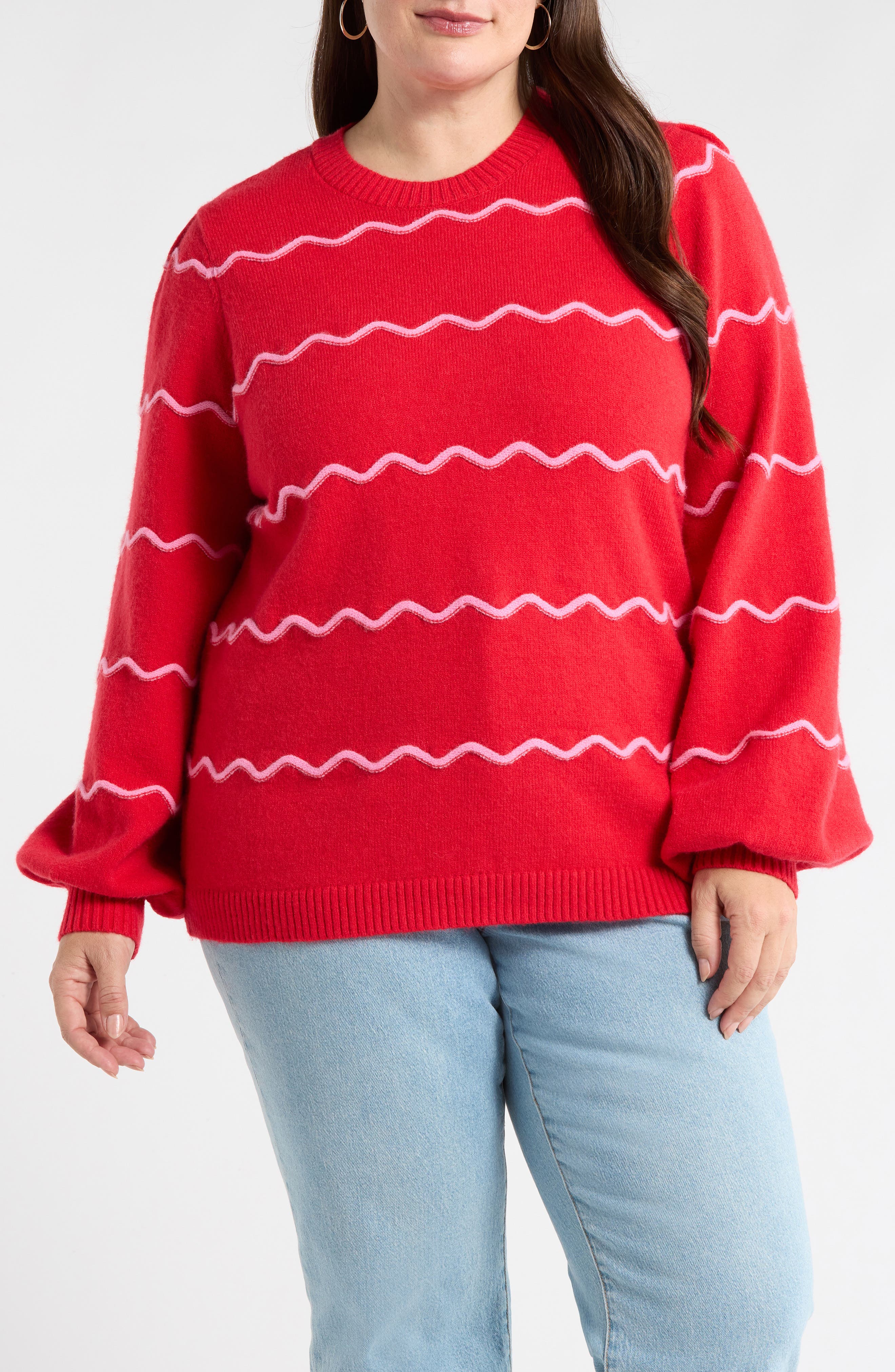 Maeverly Wavy Stripe Sweater