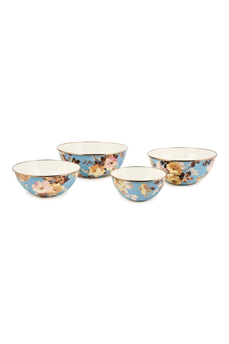 Wild Rose Slate Extra Large Everyday Bowl, Alternate, color, BLUE