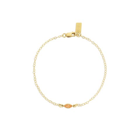 Marquise Birthstone Bracelet