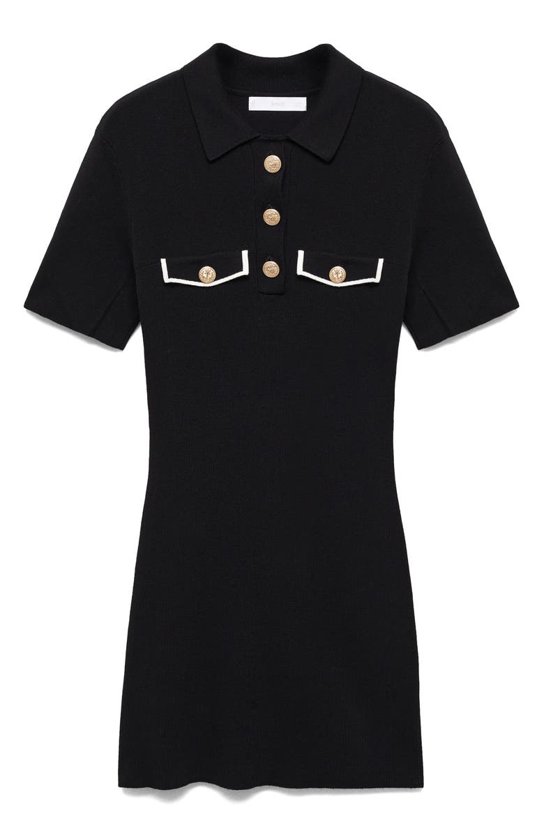 MANGO Polo Knit Minidress, Alternate, color, 