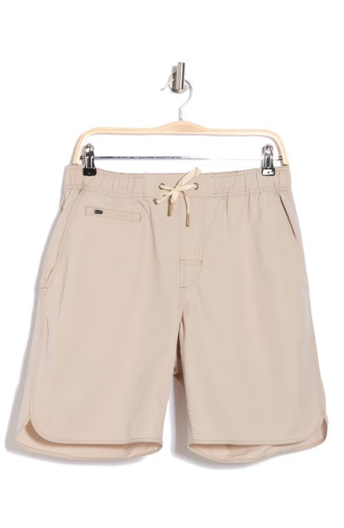 Shop Vintage 1946 Hybrid Seersucker Drawstring Shorts In Khaki