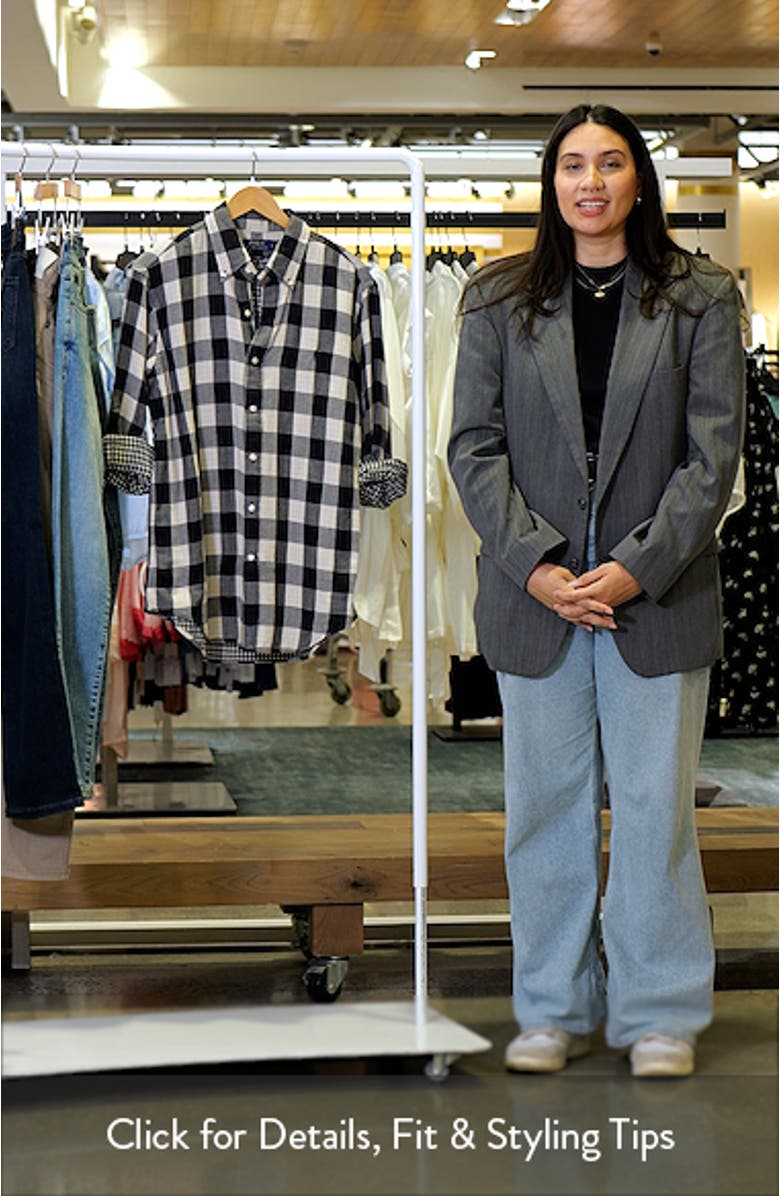 Classic Fit Check Cotton Twill Button-Down Shirt, sales video thumbnail