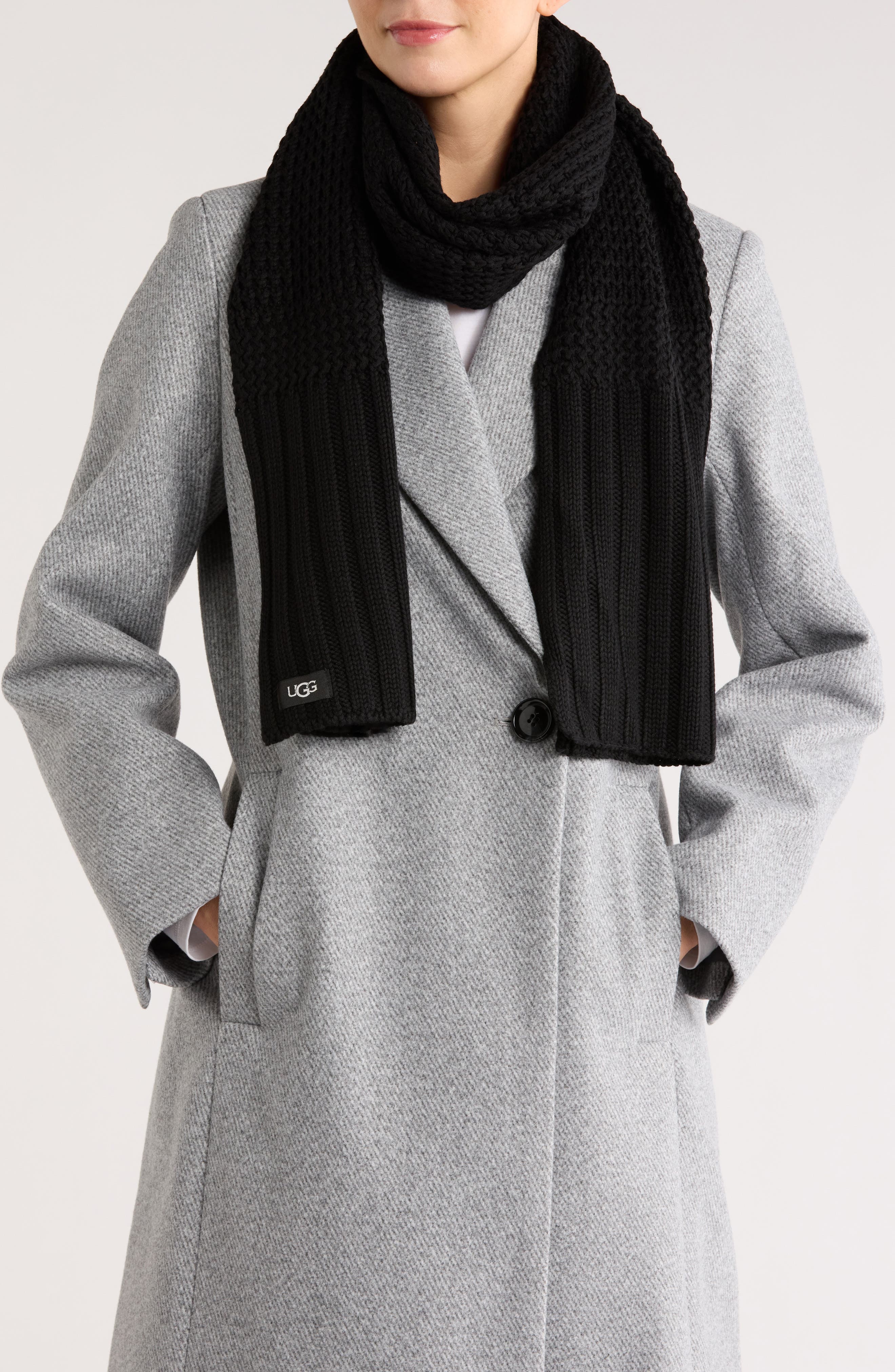 UGG® Textured Knit Scarf